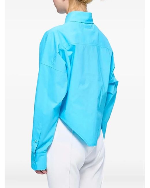 MM6 by Maison Martin Margiela ポインテッドヘム シャツ Blue