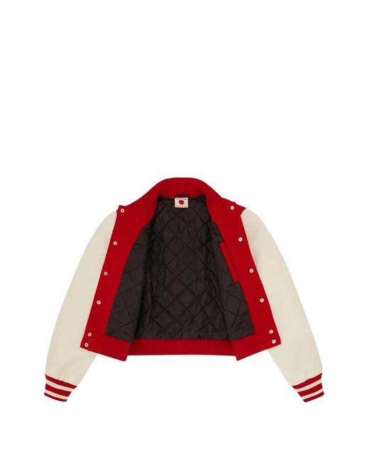 ICECREAM Red Striped Appliquéd Jacket for men