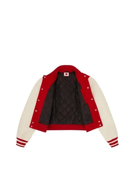 ICECREAM Red Striped Appliquéd Jacket