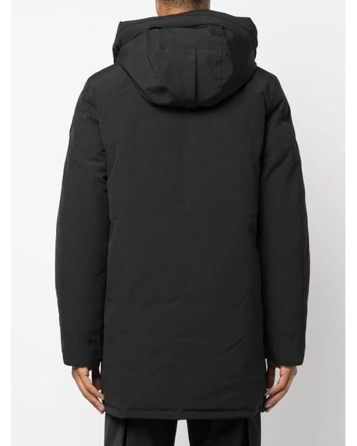 Canada Goose Black Langford Hooded Down Coat for men