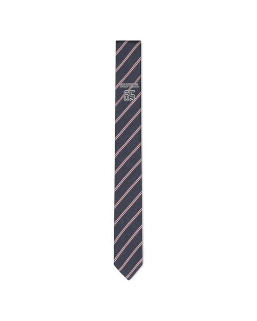 Thom Browne Blue Cravate Browne 65 À Motif En Jacquard for men