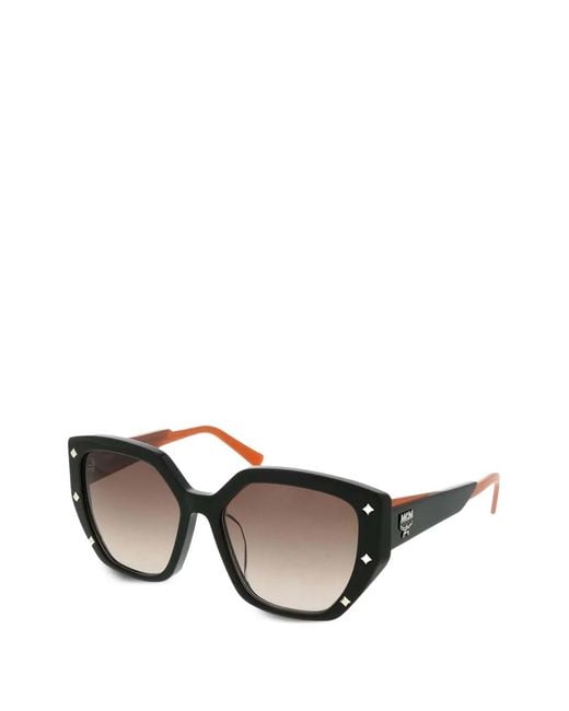 MCM Black Geometric-Frame Sunglasses for men