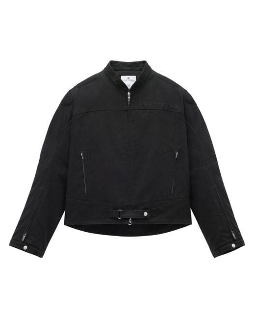 Courreges Black Racer Padded Cotton Jacket