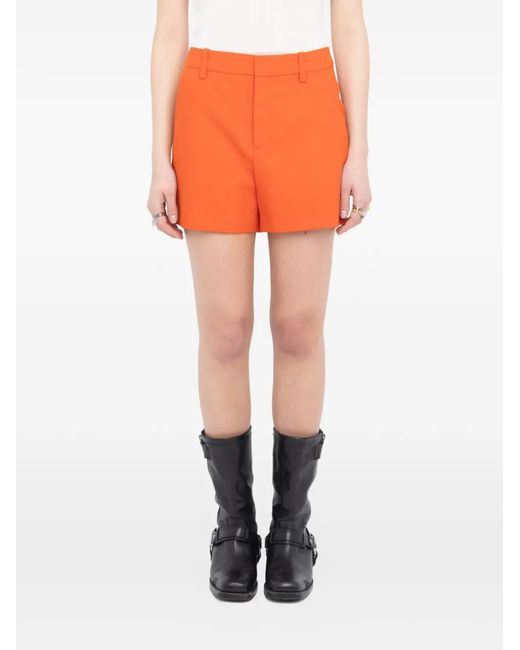 Zadig & Voltaire Orange Sidou Shorts
