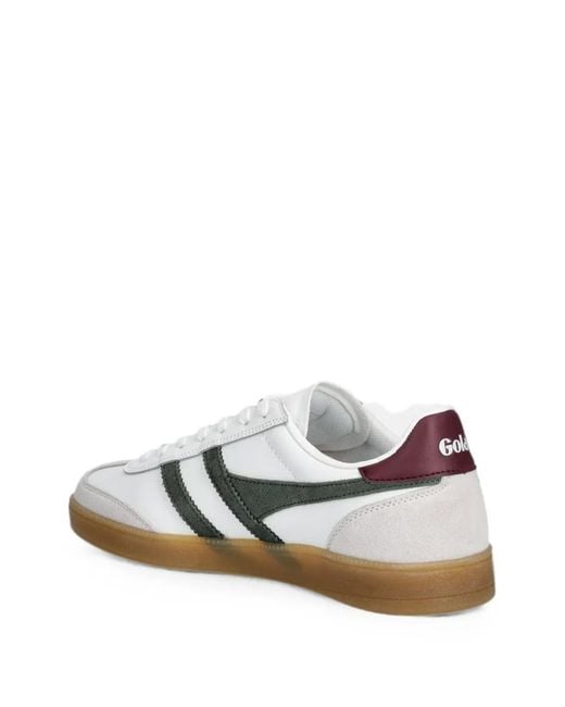 Gola White Viper Contrast-Trim Logo-Patch Sneakers for men
