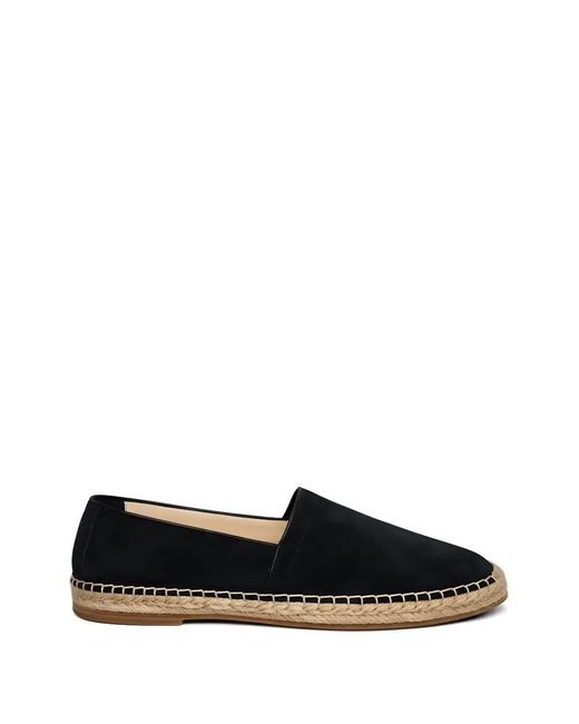 Brunello Cucinelli Black Calfskin Espadrilles for men