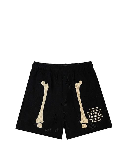 Bermudas Bones De Malla Eric Emanuel de hombre de color Black