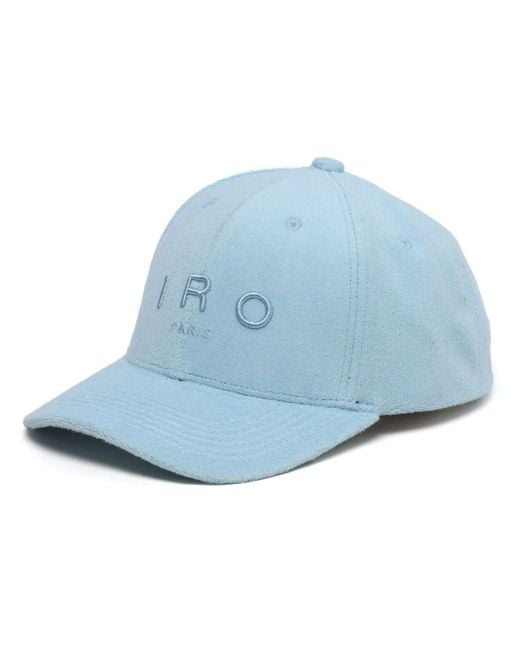 Gorra con logo bordado IRO de color Blue