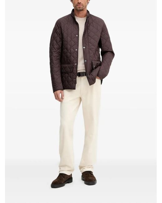 Barbour White Crew-Neck Sweater for men