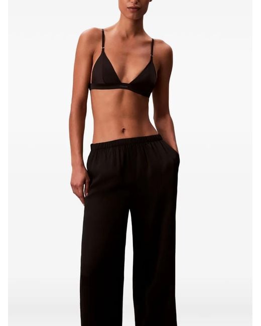 Elasticated-waistband trousers Calvin Klein de color Black