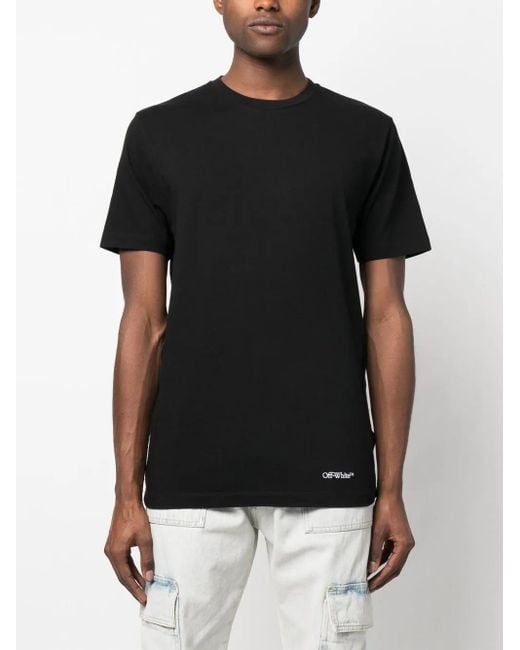 Off-White c/o Virgil Abloh Black Off- Scribble Diagonal Oversized T-Shirt, Short Sleeves, /, 100% Polyester for men