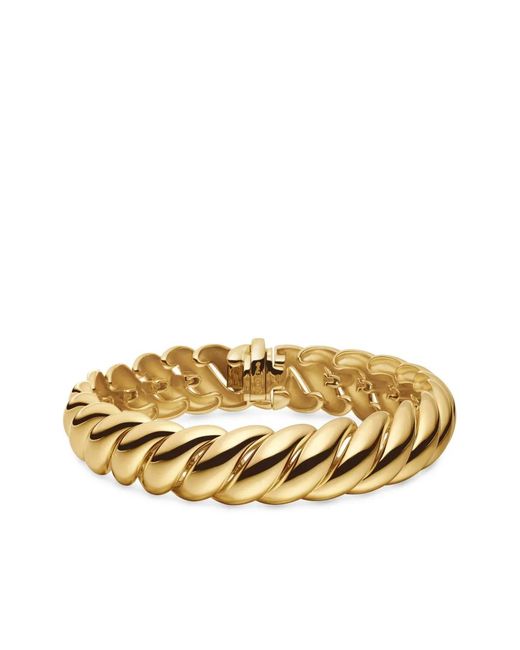 David Yurman Metallic 18Kt Sculpted Cable Bracelet (14Mm)