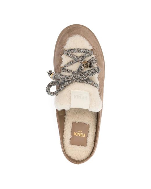 Fendi Natural Après Chic Mules