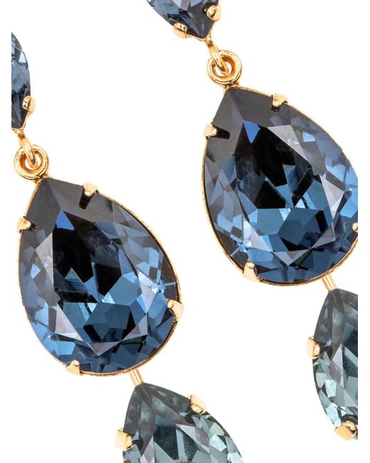 Jennifer Behr Blue Natalina Teardrop Natalina Earrings