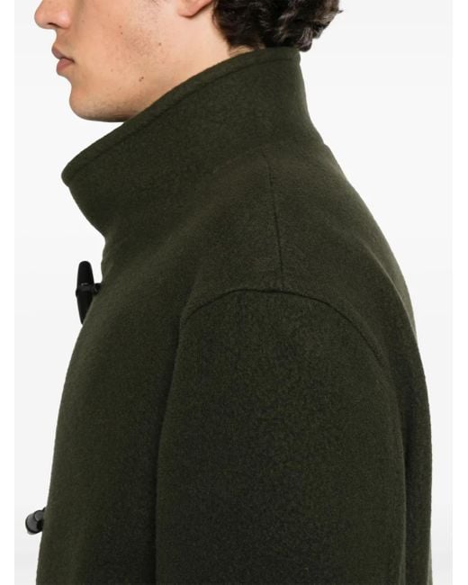 Tagliatore Green Long Duffle Coat for men