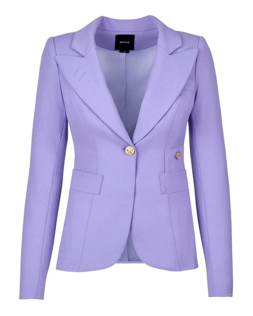 Smythe Purple Duchess Single-Breasted Blazer