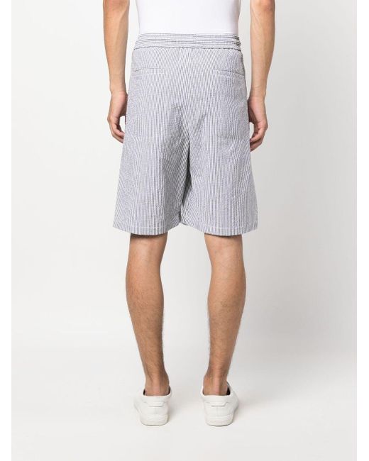 Giorgio Armani Gestreifte Shorts in Blau für Herren | Lyst DE