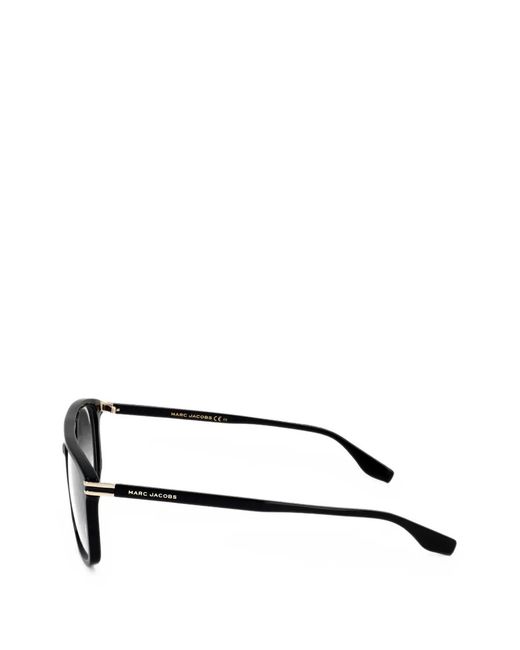 Marc Jacobs Black Square-Frame Double-Bridge Glasses for men