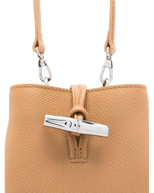Longchamp Natural Le Roseau Xs Bucket Bag