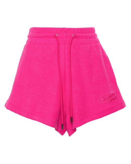Missoni Pink Shorts mit Logo-Stickerei