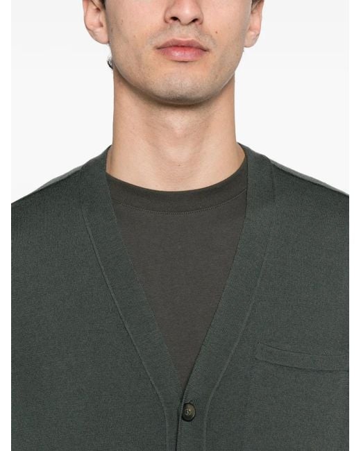 Marc O' Polo Green Cardigan À Col V for men