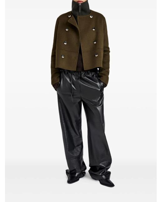 Proenza Schouler Green Courtney Double-breasted Wool Jacket