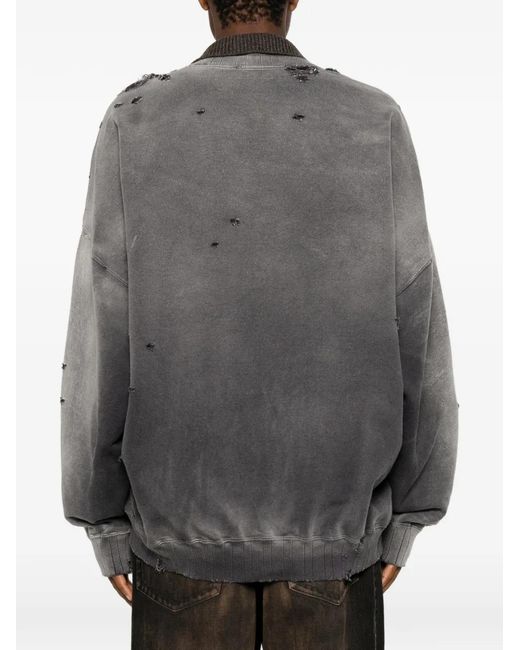 Maison Mihara Yasuhiro Gray Long-Sleeves Sweater for men