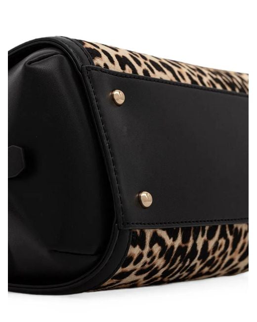 Guess Black Audrey Logo-Plaque Tote Bag