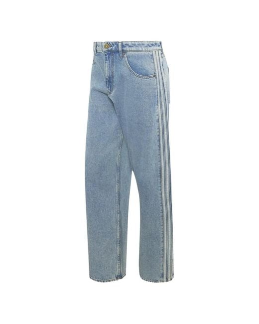 Adidas Blue Firebird Side-Stripe Jeans for men