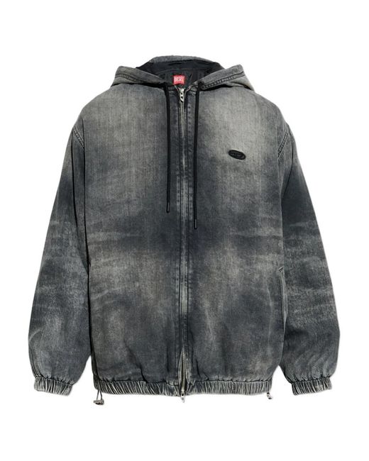 DIESEL Gray D-Offy-S Hooded Zip Jacket