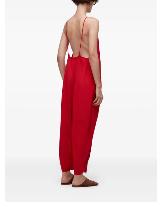 Osklen Red Open-Back Jumpsuit