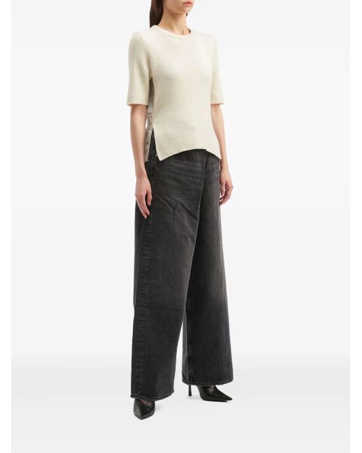 Sea White Panelled Top