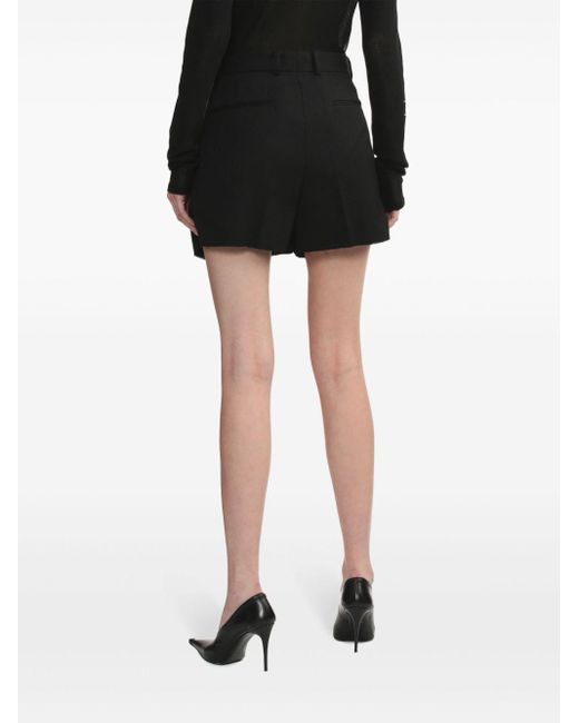 BOTTER Black High-waist Virgin-wool Shorts