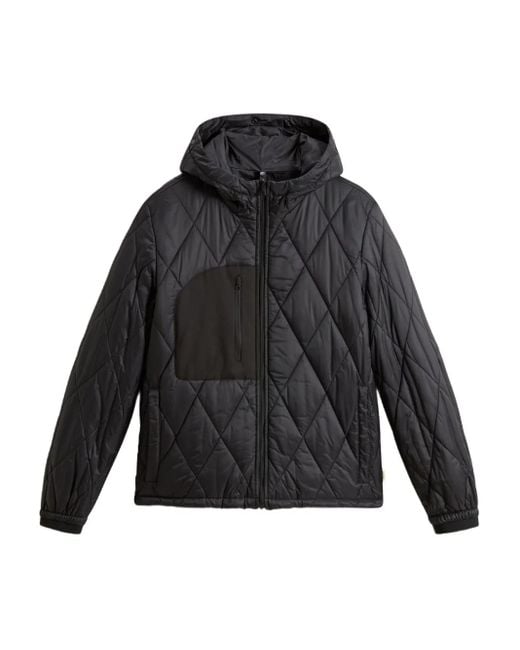 Woolrich Black Diamond-Pattern Jacket for men