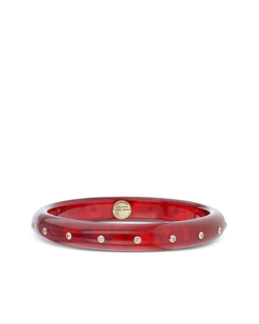 Mark Davis Red 18K Sapphire And Diamond Bangle