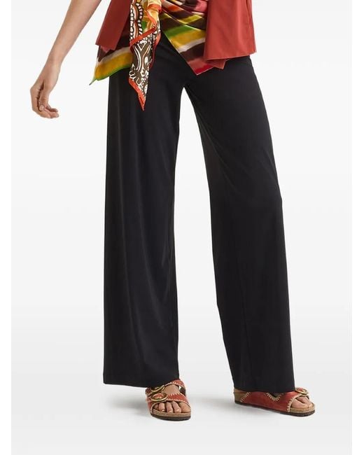 Maliparmi Black Straight-Leg Trousers