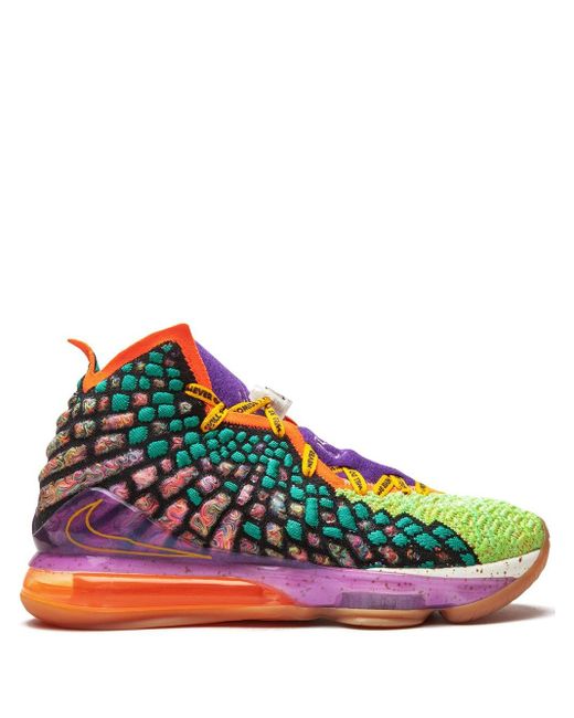 Zapatillas altas LeBron 17 Nike de Caucho de color Morado para hombre | Lyst