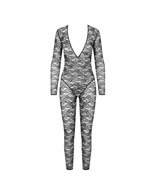 Maison Close Black Flashback V-Neck Jumpsuit