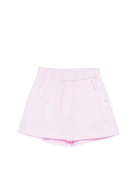 Shorts A Rayas Con Botones CUANTICO de color Pink