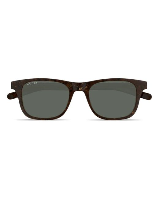 Gucci Black Square Frame Sunglasses for men