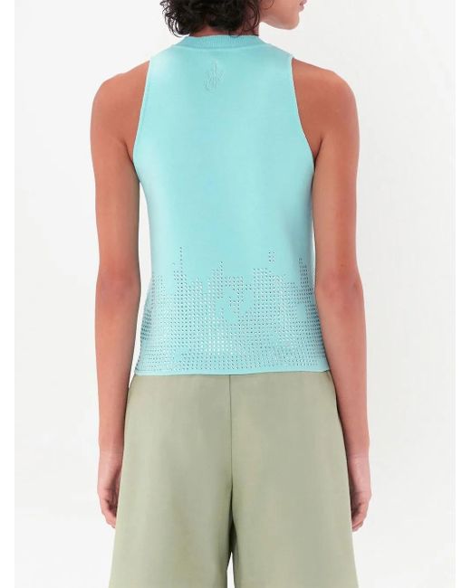 J.W. Anderson Blue Studded Tank Top
