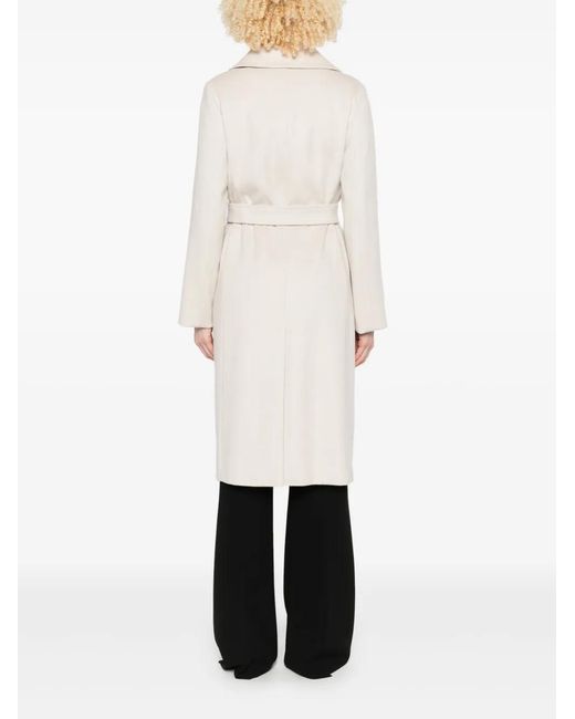 Max Mara Jas Van Scheerwol in het White