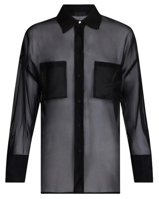 Liu Jo Black Organza Shirt