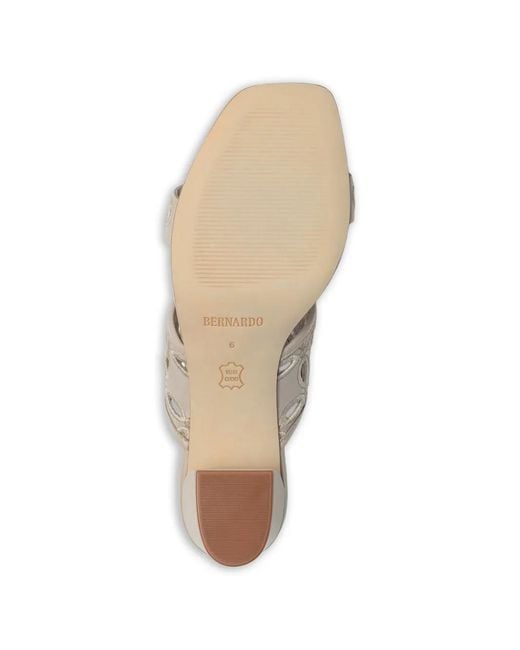 Bernardo White Gemma Cut-Out Sandals