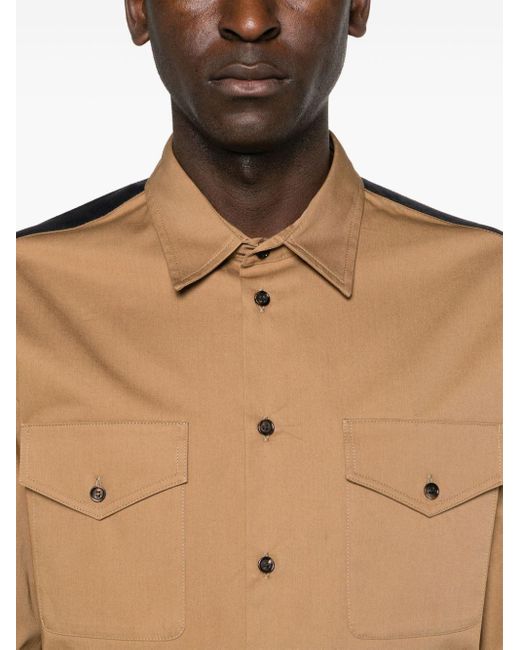 Alexander McQueen Brown Loo-tape Cotton Overshirt for men
