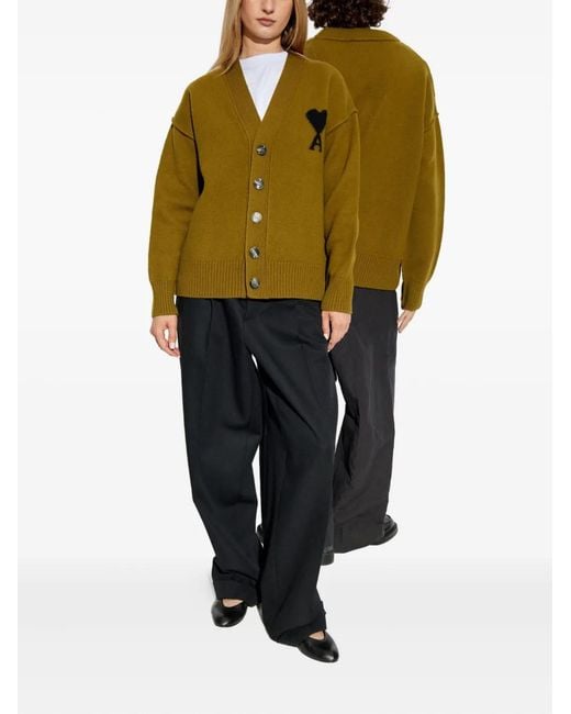 AMI Wollen Vest in het Green