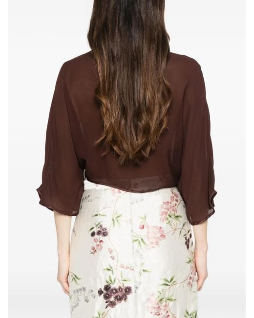 Blouse À Fermeture Nouée Dixie en coloris Brown