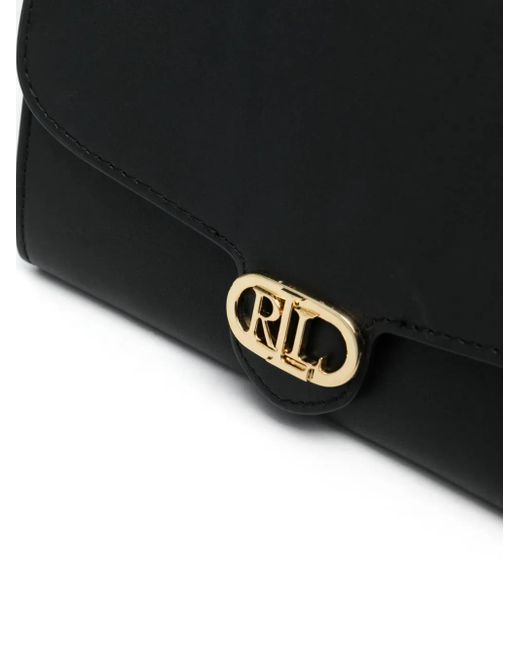 Ralph Lauren Black Medium Adair Crossbody Bag