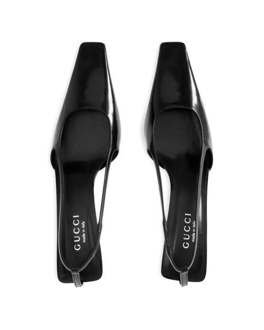 Gucci Black Slingback Pumps