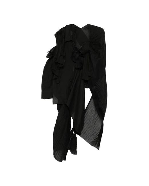 Yohji Yamamoto Black Asymmetric Top